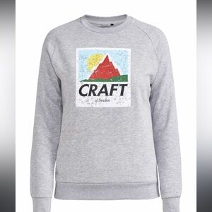 NWT Men’s Craft Sportswear Retro Crew Neck Sweatshirt Gray size M